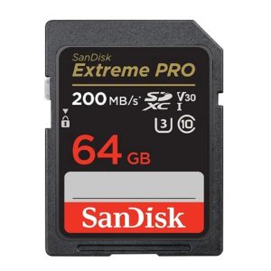 کارت حافظه SDXC سن دیسک مدل Extreme Pro V30 کلاس 10 استاندارد UHS-I U3 سرعت 200mbps ظرفیت 64 گیگابایت